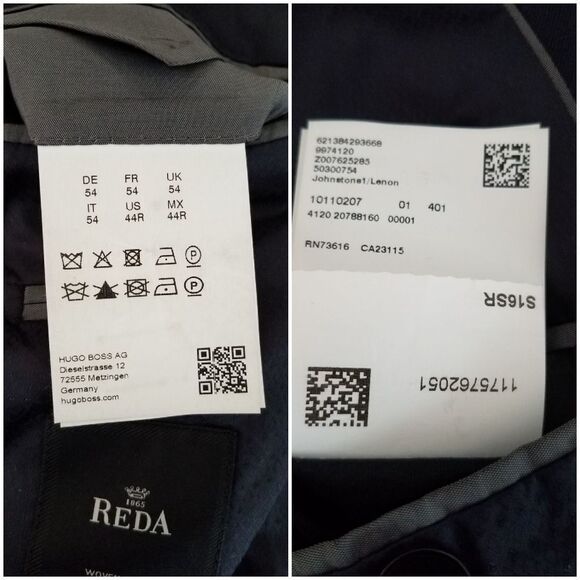 BOSS Johnstons/Lenon Classic Fit Wool Suit Jacket - Picture 8 of 8